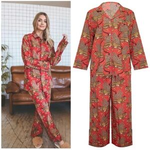 Printfresh Scarlet Bagheera Leopard Pajama Set